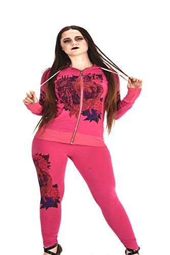 Women's Four Way Stretch Yoga Sets Lion Print Tiger Embroidery EMW18002