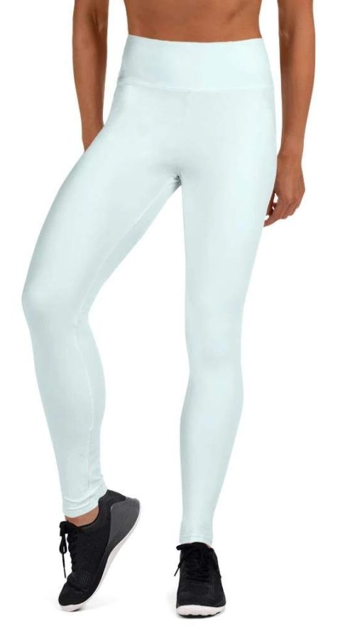 Blue Elastic Yoga Leggings