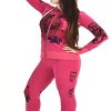 Women's Four Way Stretch Yoga Sets Lion Print Tiger Embroidery EMW18002