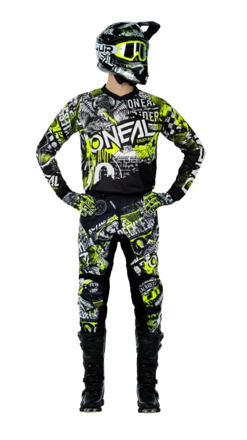 Youth Element Attack Pant Black/Hi-Viz, 5/6