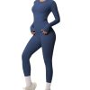 Two Pieces Women's Solid Backless Tracksuit Set Sleeves and Long Pants High-Waisted Tight Yoga Pants Long Sets