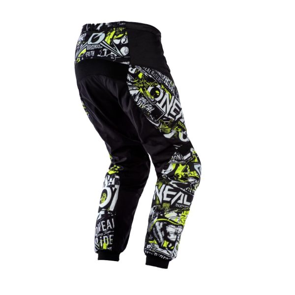 Youth Element Attack Pant Black/Hi-Viz, 5/6