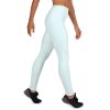 Blue Elastic Yoga Leggings