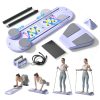 Pilates Board – 6-in-1 Foldable Reformer Training Kit with Auto-Rebound Ab Roller & Digital Display – Portable Home Core Workout