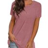 Womens Loose Fit Tshirts Short Sleeve Summer Tops Casual Workout Yoga Tunic T Shirts Tops