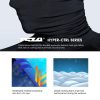 Men's UPF 50+ Mock Long Sleeve Compression Shirts, Athletic Workout Shirt, Base Layer for Water Sports