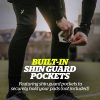 BodyShield Turf Burn Compression Pants 2, Soccer Base Layer with Shin Guard Pockets, Sports Accessories for Football, Baseball,