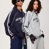 Oversized Hoodie Vintage Letter Print Sweatshirt Novelty Hooded Pullover With Pocket