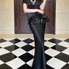 Women's Tassel Top Set - V-Neck Patchwork Crop Top & Skirt 2-Piece