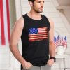 4th of July Tank Top Men American Flag Patriotic Sleeveless Shirts USA Stars and Stripes Independence Day Muscle Tanks