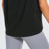Women's Pima Cotton Short Sleeve Shirts Boat Neck Loose Fit Gym Workout T-Shirt Athletic Casual Tops
