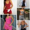 Womens Tank Tops Summer V Neck Workout Racerback Yoga Gym Tank Tops
