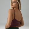 Women's Dreamlux Crop Tank Tops with Built in Bra Adjustable Spaghetti Strap Workout Yoga Camisole