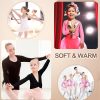 3 Pcs Girls Ballet Wrap Cover up Ballet Top Sweater Cotton Long Sleeve Dance Shrug Dance Leotard for Kids