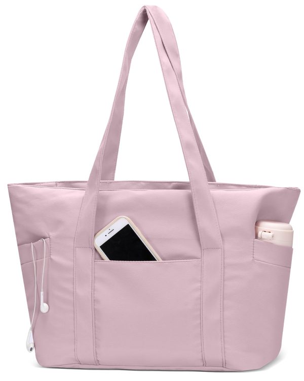 Tote Bag for Women, Travel Essentials Large Tote Bag with Zipper, Top Handle Handbag for Travel, Work