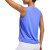 Ice Silk Workout Tank Tops for Women Cool-Dry Sleeveless Loose Fit Yoga Shirts Athletic Running Gym