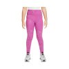 One Big Kids' (Girls') Dri-FIT High-Waisted Leggings (HF4410-518, Hot Fuchsia/Metallic Silver)