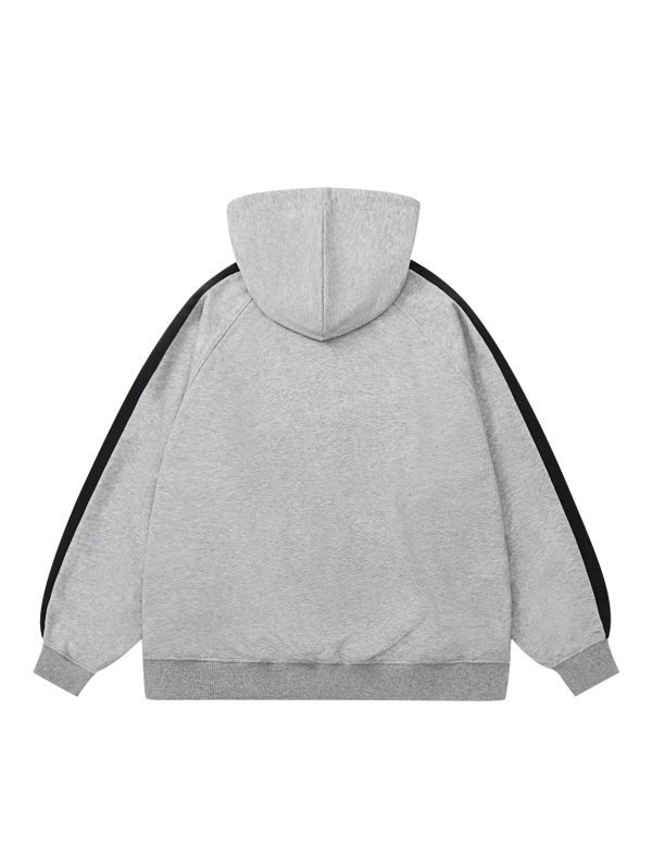 Oversized Hoodie Vintage Letter Print Sweatshirt Novelty Hooded Pullover With Pocket