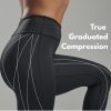 Tummy Control Compression Leggings for Women | High Waisted Workout Yoga Pants (Black + Olive Brown with Pockets, 2XL) Bundle
