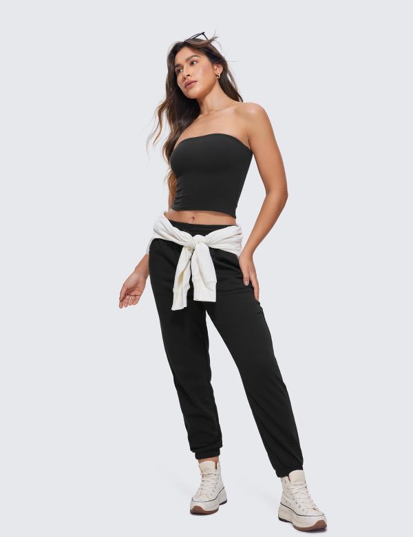 Butterluxe Double Lined Tube Tops for Women Going Out Crop Sleeveless Tank Bandeau Strapless Casual Shirts