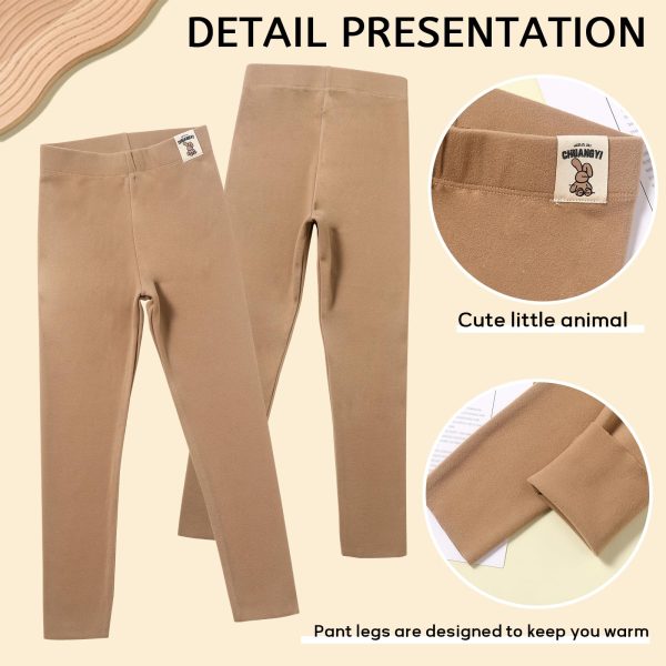 8 Pack Girls Leggings Yoga Pants for Girls Full Length Stretchy Pants Toddler Girl Solid Basic Leggings