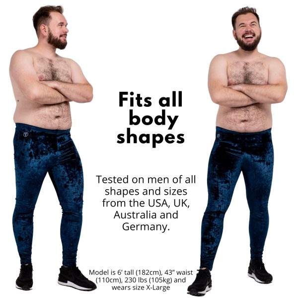 Velvet Material Mens Leggings