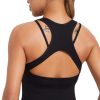 Workout Tank Tops with Built in Bras for Women,Compression Shirt Strappy Back Athletic Yoga Tops