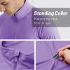 Men's Long Sleeve Athletic Shirts 1/4 Pullover Zip Sun Protection Rash Guard UPF 50+ Outdoor Running T-Shirts
