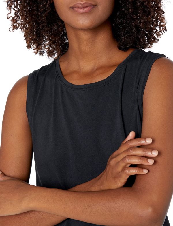 Women's Soft Cotton Relaxed-Fit Yoga Tank Top (Available in Plus Size)